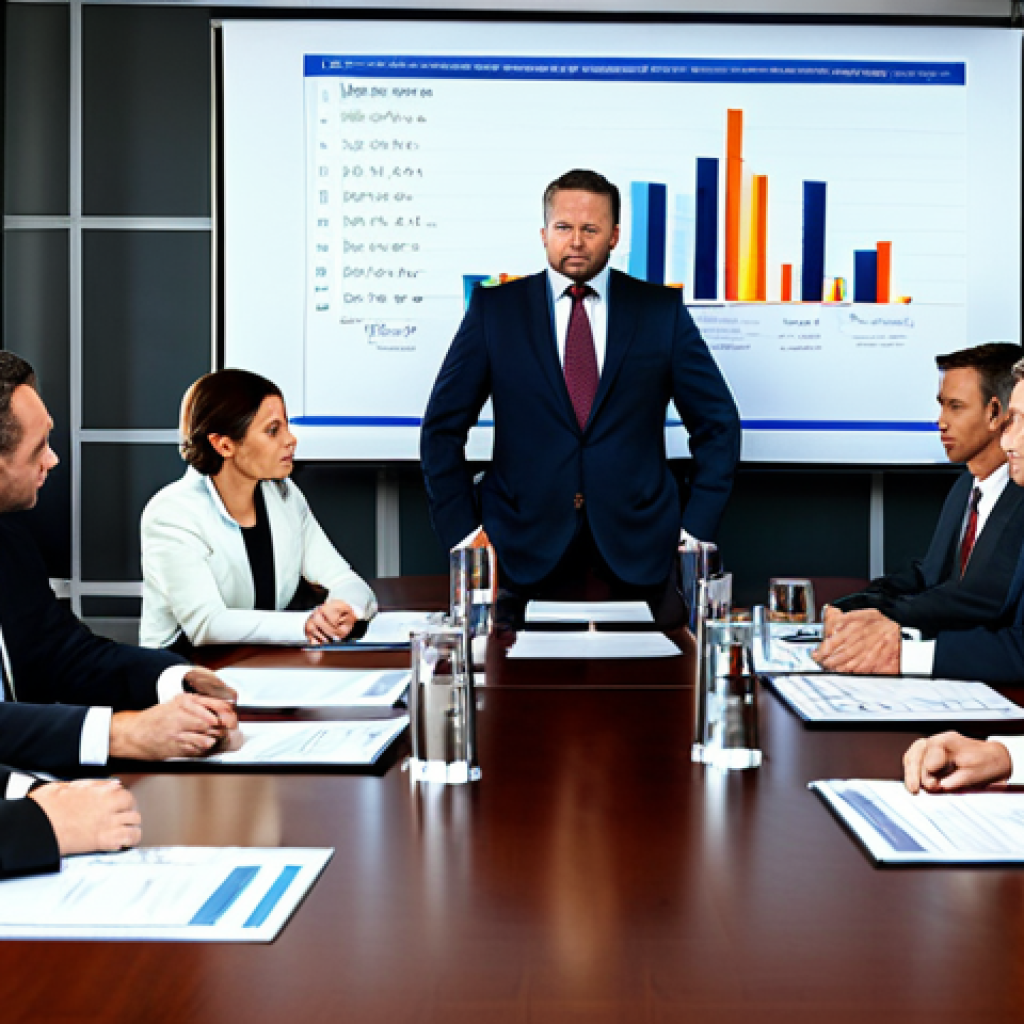 Hotel Crisis Management Meeting**

"A well-lit boardroom with executives in professional attire, fully clothed, gathered around a table discussing crisis management. Charts and graphs on a screen in the background. The scene conveys seriousness and professionalism. safe for work, appropriate content, professional, perfect anatomy, natural proportions, well-formed hands."

**