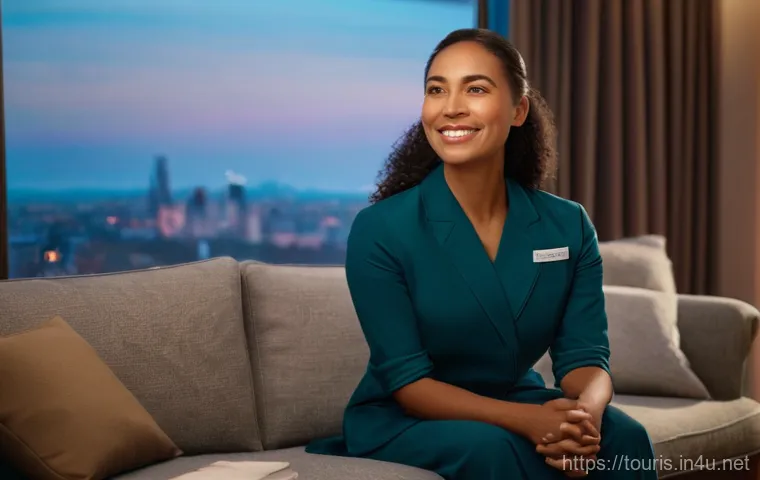 호텔 고객 관리의 최신 트렌드 - A modern, diverse group of travelers, ranging from young adults to middle-aged business professional... 호텔 고객 관리의 최신 트렌드 - A modern, diverse group of travelers, ranging from young adults to middle-aged business professional...